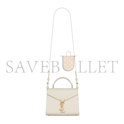 YSL CASSANDRA MINI TOP HANDLE BAG IN GRAIN DE POUDRE EMBOSSED LEATHER 623930BOW0W9207 (20*16*7.5cm)