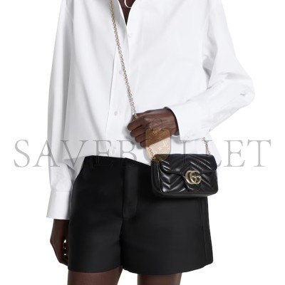GUCCI GG MARMONT MINI SHOULDER BAG 841290AAFAX1000 (16.5*9.5*4.5cm)