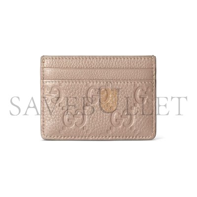 GUCCI GG EMBLEM CARD CASE 815883AAEEM1523 (10*7cm)