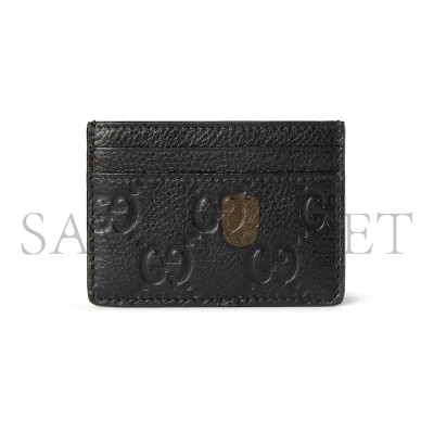 GUCCI GG EMBLEM CARD CASE 815883AAEEM1000 (10*7cm)