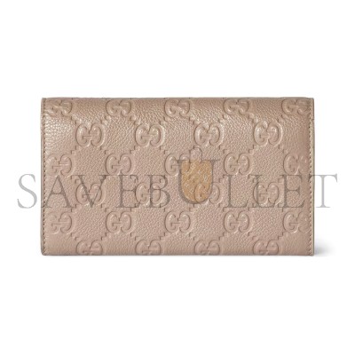 GUCCI GG EMBLEM CONTINENTAL WALLET 815922AAEEM1523 (19*10*2.5cm)