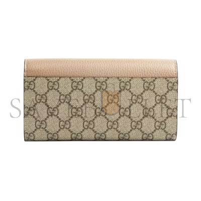 GUCCI GG MARMONT BI-COLOR CONTINENTAL WALLET 45611617WAG5788 (10*19*3.5cm)