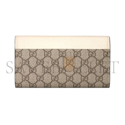 GUCCI GG MARMONT BI-COLOR CONTINENTAL WALLET 45611617WAG9096 (10*19*3.5cm)