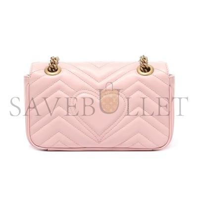 GUCCI GG MARMONT SMALL SHOULDER BAG 446744DTDIT5909 (22*13*6cm)