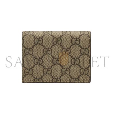 GUCCI GG MARMONT BI-COLOUR CARD CASE WALLET ‎658610AABGY8658 (11*8.5*3cm)