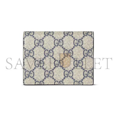 GUCCI GG MARMONT BI-COLOUR CARD CASE WALLET ‎65861017WAG4041 (11*8.5*3cm)