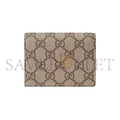 GUCCI GG MARMONT BI-COLOUR CARD CASE WALLET ‎65861017WAG5788 (11*8.5*3cm)
