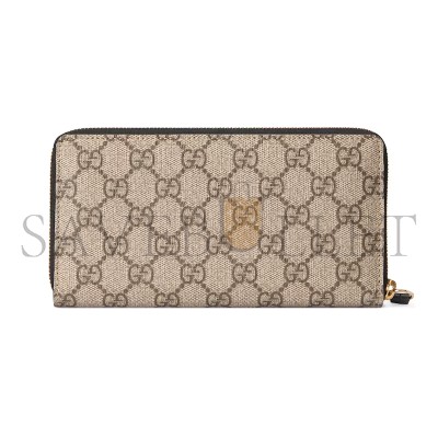 GUCCI GG MARMONT BI-COLOUR ZIP AROUND WALLET ‎45611717WAG1283 (19*10.5*2cm)