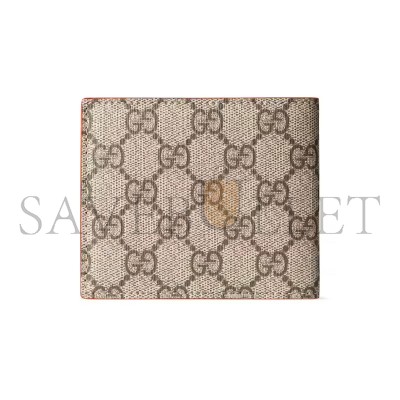 GUCCI ORANGE INTERIOR GG BI-FOLD WALLET ‎‎768243FACQC9743 (21*9cm)
