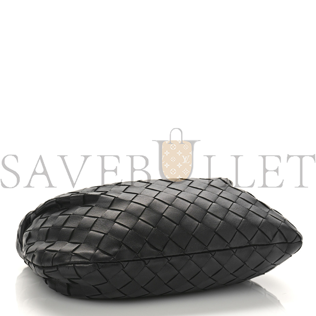 BOTTEGA VENETA NAPPA INTRECCIATO MINI JODIE BLACK  (25*13*7cm)