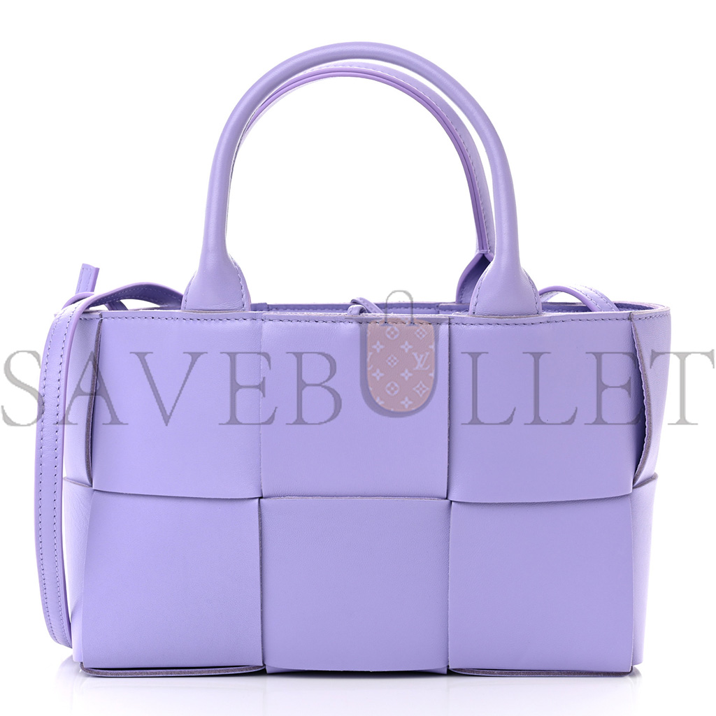 BOTTEGA VENETA NAPPA INTRECCIATO MINI ARCO TOTE WISTERIA  (25*17*9cm)