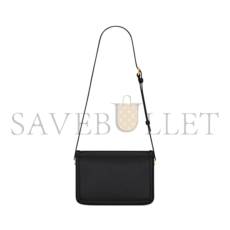 YSL SOLFERINO MEDIUM SATCHEL IN BOX SAINT LAURENT LEATHER 6343050SX0W1000 (23*16*6cm)