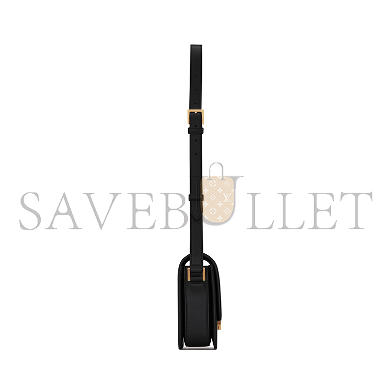 YSL SOLFERINO MEDIUM SATCHEL IN BOX SAINT LAURENT LEATHER 6343050SX0W1000 (23*16*6cm)