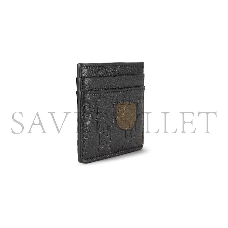GUCCI GG EMBLEM CARD CASE 815883AAEEM1000 (10*7cm) GUCCI GG EMBLEM CARD CASE 815883AAEEM1000 (10*7cm)