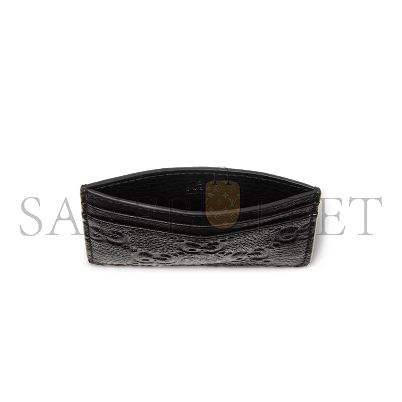 GUCCI GG EMBLEM CARD CASE 815883AAEEM1000 (10*7cm) GUCCI GG EMBLEM CARD CASE 815883AAEEM1000 (10*7cm)