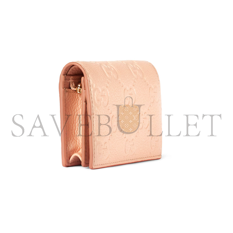 GUCCI GG EMBLEM MINI WALLET 815901AAEEM6802 (11*9*3cm)