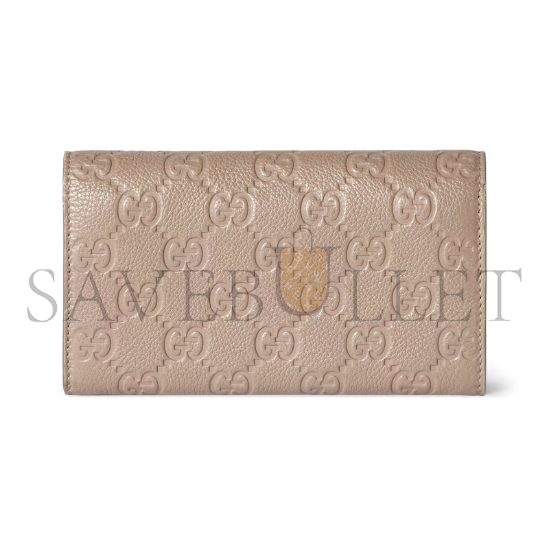 GUCCI GG EMBLEM CONTINENTAL WALLET 815922AAEEM1523 (19*10*2.5cm)