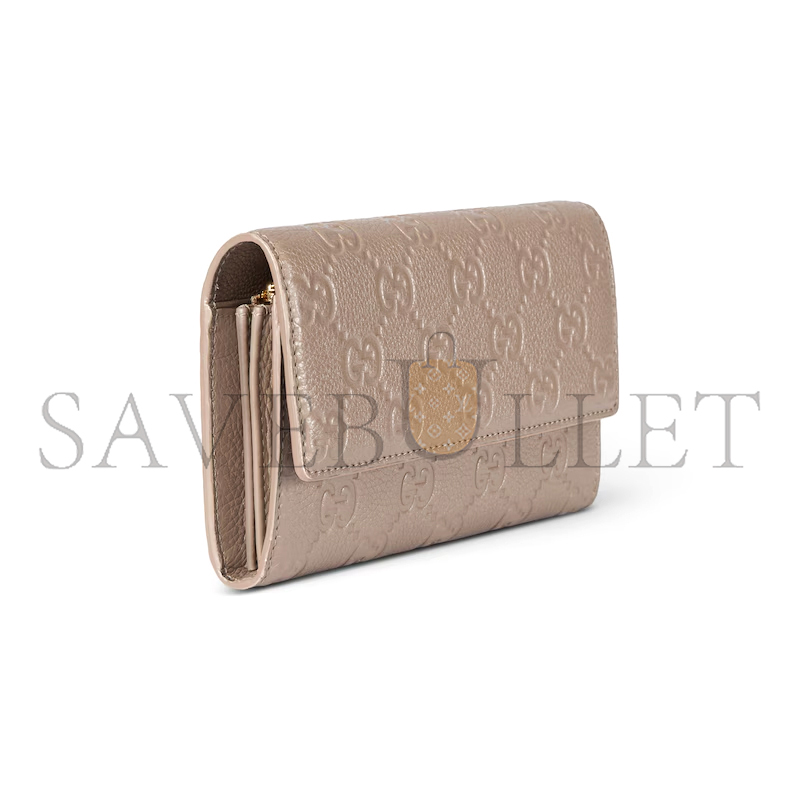 GUCCI GG EMBLEM CONTINENTAL WALLET 815922AAEEM1523 (19*10*2.5cm)