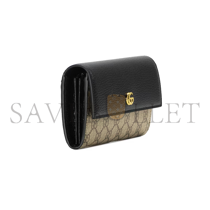 GUCCI GG MARMONT BI-COLOR CONTINENTAL WALLET 45611617WAG1283 (10*19*3.5cm) GUCCI GG MARMONT BI-COLOR CONTINENTAL WALLET 45611617WAG1283 (10*19*3.5cm)