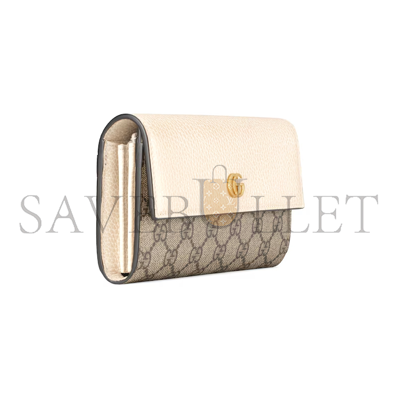GUCCI GG MARMONT BI-COLOR CONTINENTAL WALLET 45611617WAG9096 (10*19*3.5cm) GUCCI GG MARMONT BI-COLOR CONTINENTAL WALLET 45611617WAG9096 (10*19*3.5cm)