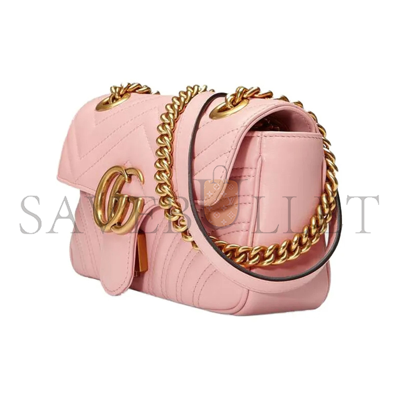 GUCCI GG MARMONT SMALL SHOULDER BAG 446744DTDIT5909 (22*13*6cm)