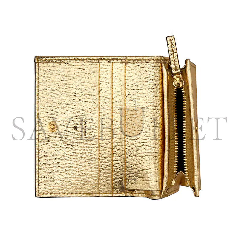 GUCCI GG MARMONT BI-COLOUR CARD CASE WALLET 658610AABGY8658 (11*8.5*3cm) GUCCI GG MARMONT BI-COLOUR CARD CASE WALLET 658610AABGY8658 (11*8.5*3cm)