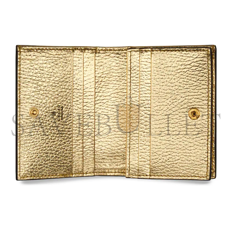 GUCCI GG MARMONT BI-COLOUR CARD CASE WALLET 658610AABGY8658 (11*8.5*3cm) GUCCI GG MARMONT BI-COLOUR CARD CASE WALLET 658610AABGY8658 (11*8.5*3cm)