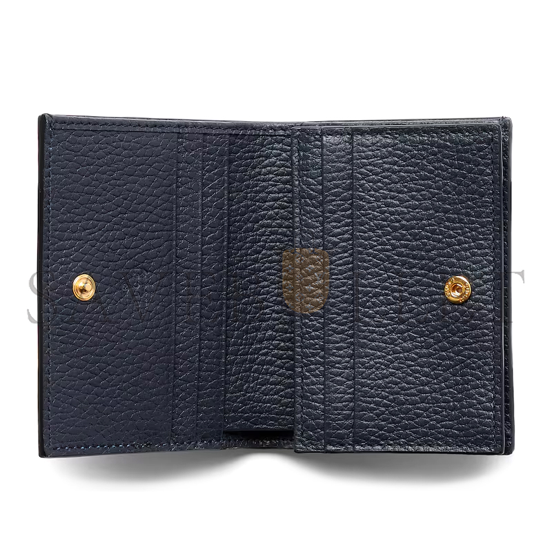 GUCCI GG MARMONT BI-COLOUR CARD CASE WALLET ‎65861017WAG4041 (11*8.5*3cm)