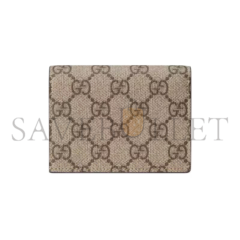 GUCCI GG MARMONT BI-COLOUR CARD CASE WALLET 65861017WAG5788 (11*8.5*3cm) GUCCI GG MARMONT BI-COLOUR CARD CASE WALLET 65861017WAG5788 (11*8.5*3cm)