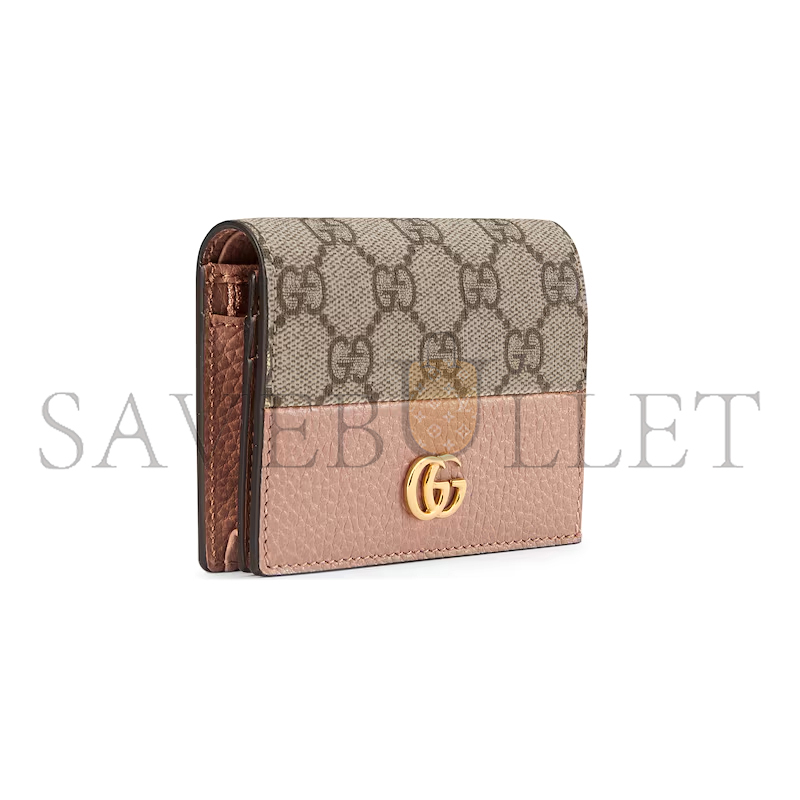 GUCCI GG MARMONT BI-COLOUR CARD CASE WALLET 65861017WAG5788 (11*8.5*3cm) GUCCI GG MARMONT BI-COLOUR CARD CASE WALLET 65861017WAG5788 (11*8.5*3cm)