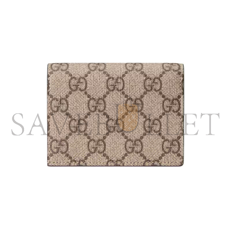 GUCCI GG MARMONT BI-COLOUR CARD CASE WALLET 65861017WAG9096 (11*8.5*3cm) GUCCI GG MARMONT BI-COLOUR CARD CASE WALLET 65861017WAG9096 (11*8.5*3cm)