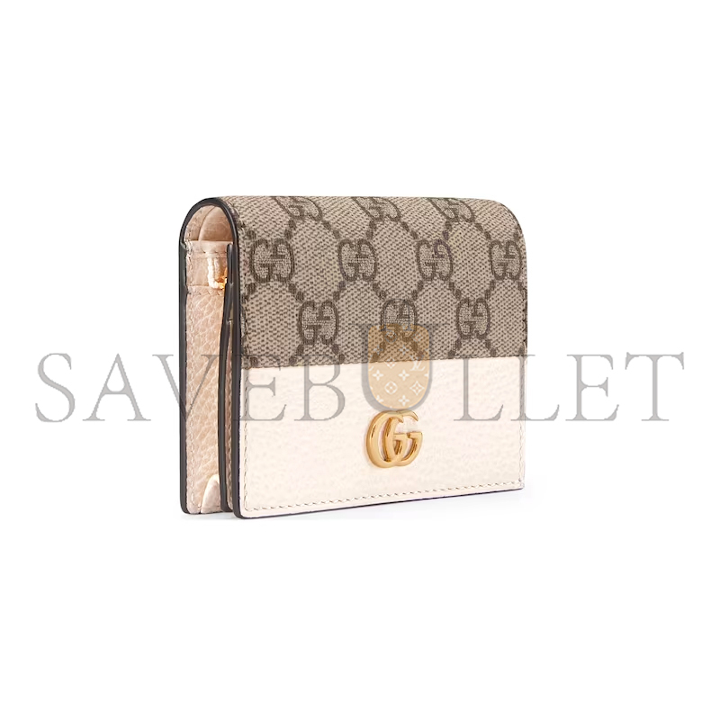 GUCCI GG MARMONT BI-COLOUR CARD CASE WALLET 65861017WAG9096 (11*8.5*3cm) GUCCI GG MARMONT BI-COLOUR CARD CASE WALLET 65861017WAG9096 (11*8.5*3cm)