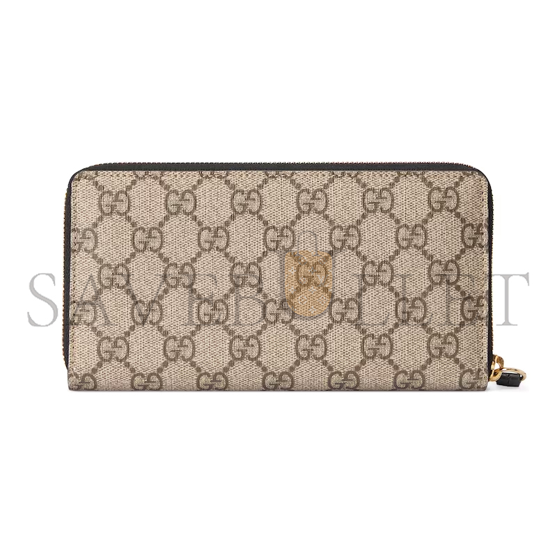 GUCCI GG MARMONT BI-COLOUR ZIP AROUND WALLET ‎45611717WAG1283 (19*10.5*2cm)