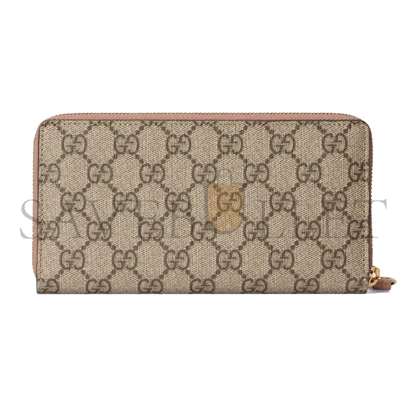 GUCCI GG MARMONT BI-COLOUR ZIP AROUND WALLET ‎45611717WAG5788 (19*10.5*2cm)