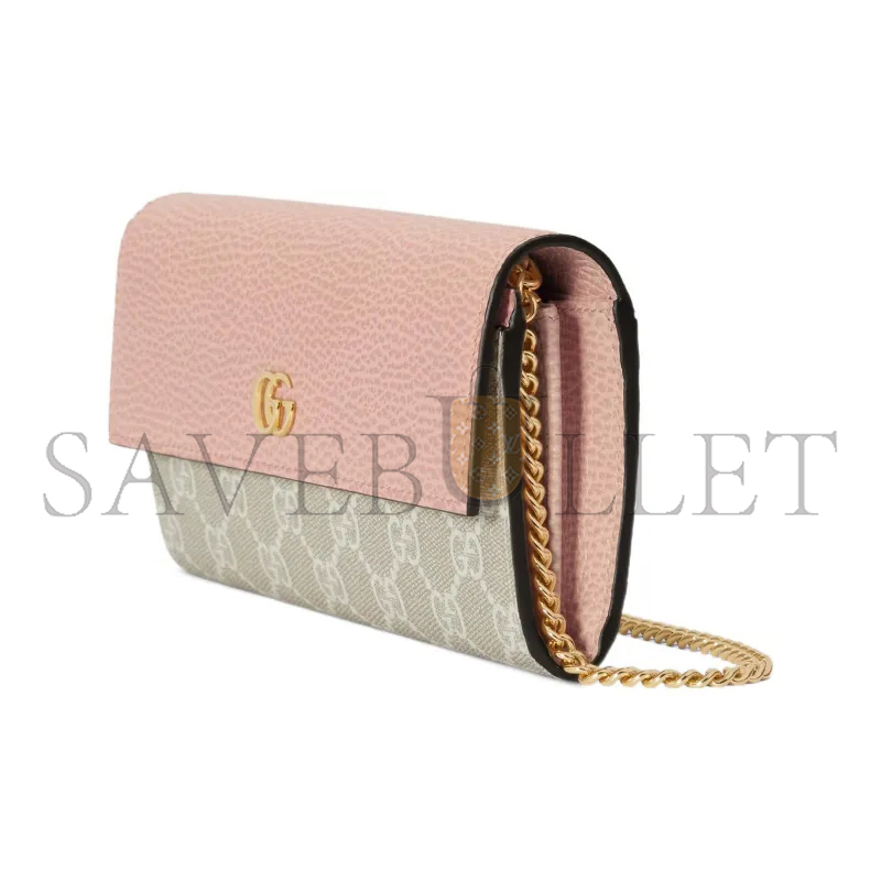 GUCCI GG MARMONT BI-COLOR WALLET ON CHAIN ‎546585AACFE5945 (19*10cm)