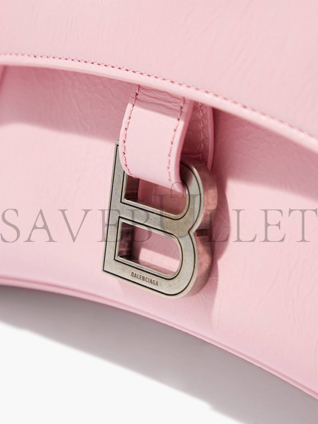 BALENCIAGA PINK DOWNTOWN CHAIN-HANDLE LEATHER SHOULDER BAG MATCHESFASHION US (29*19*10.5cm)