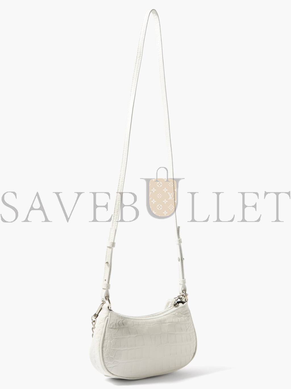 BALENCIAGA WHITE LE CAGOLE XS STUDDED LEATHER SHOULDER BAG  MATCHESFASHION US (25.6*11.4*7.3cm)