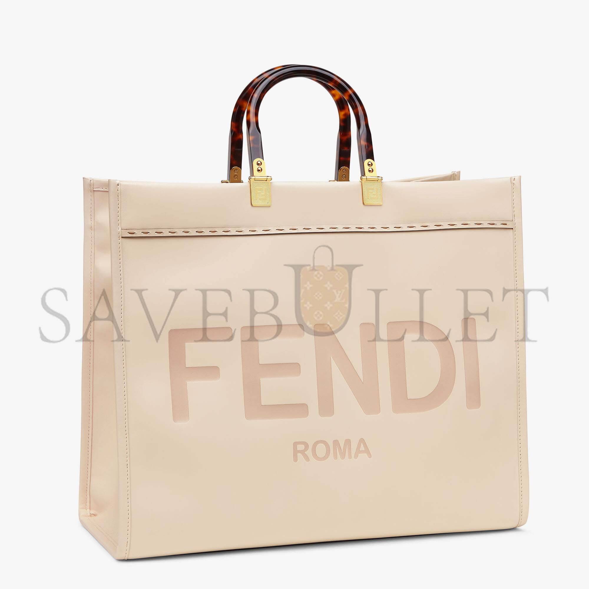 FENDI LARGE FENDI SUNSHINE - PINK LEATHER SHOPPER 8BH372ABVLF1BA9 (40.5*35*21.5cm)