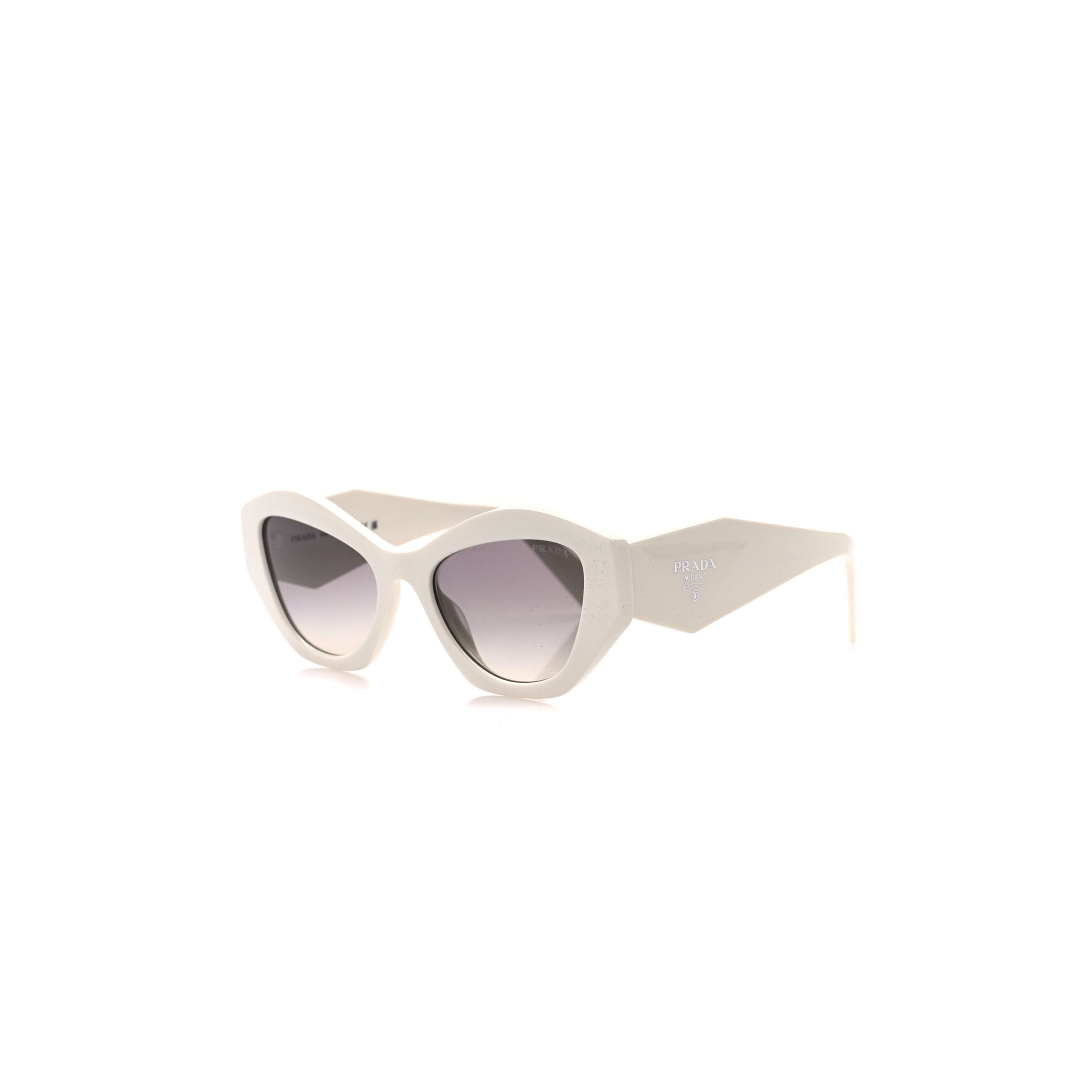 PRADA ACETATE SYMBOLE SUNGLASSES SPR 07Y WHITE PRADA ACETATE SYMBOLE SUNGLASSES SPR 07Y WHITE