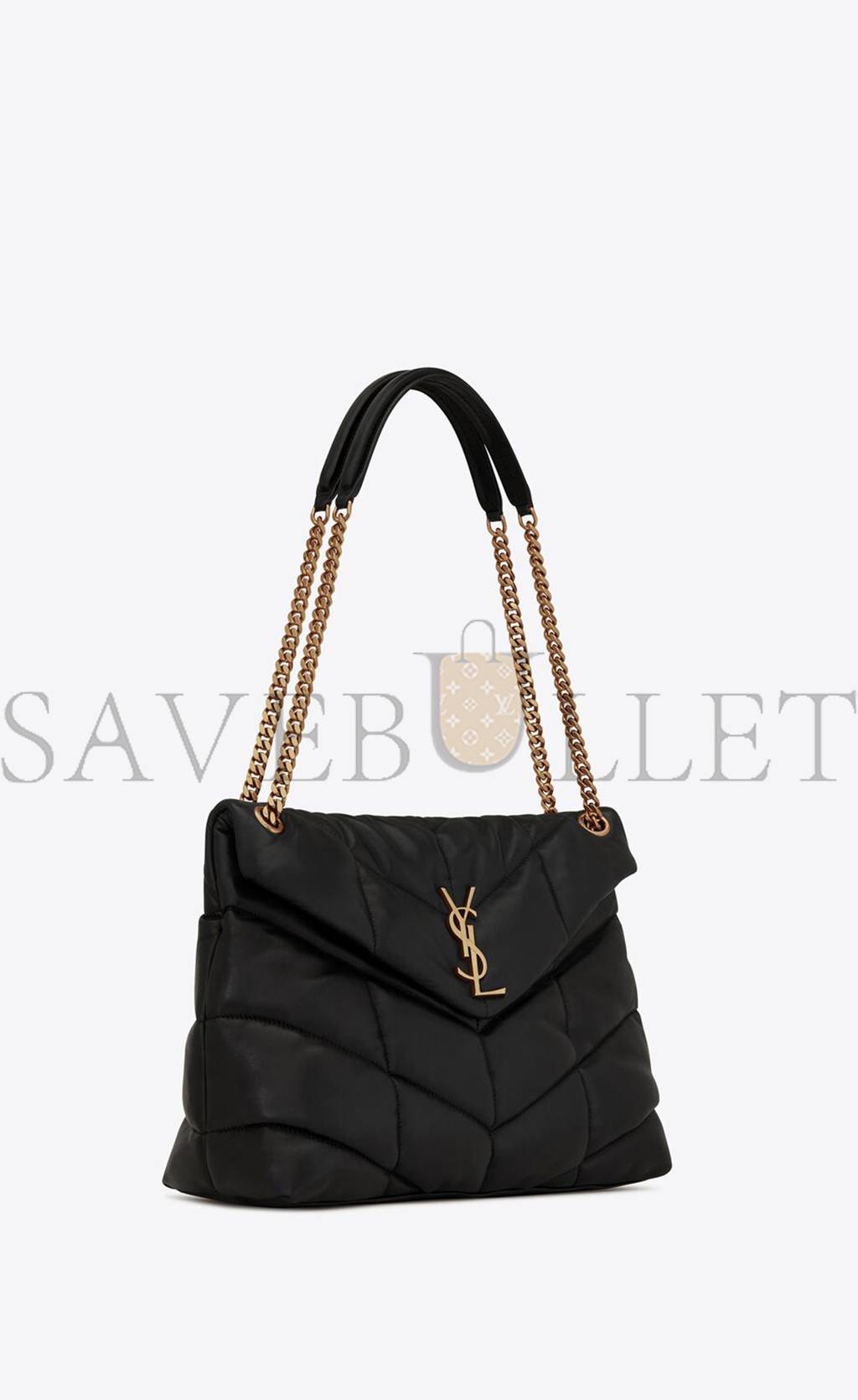 YSL PUFFER MEDIUM CHAIN BAG IN QUILTED LAMBSKIN 5774751EL071000 (35*23*13.7cm)