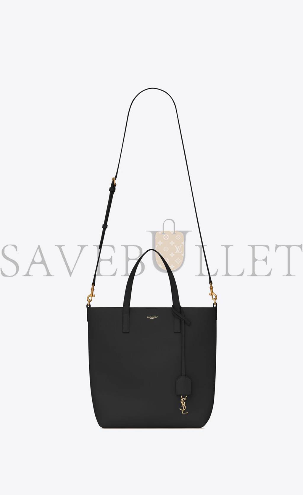 YSL SHOPPING SAINT LAURENT TOY IN SUPPLE LEATHER 600307CSV0J1000 (28*25*8cm)