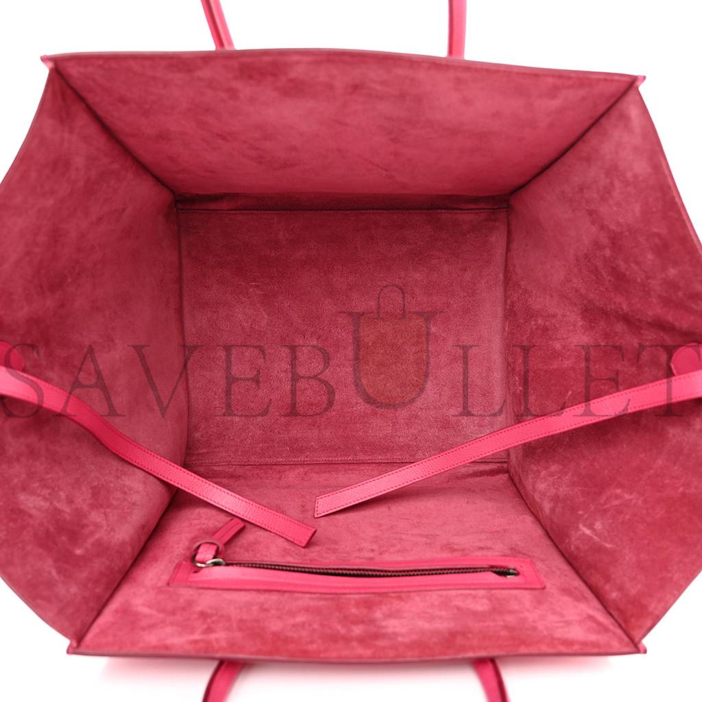 CELINE GRAINED CALFSKIN MEDIUM PHANTOM LUGGAGE FUCHSIA (30*27*25cm)