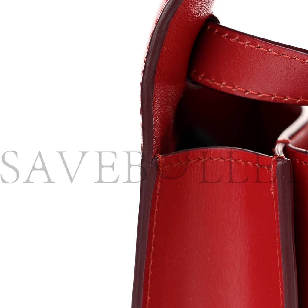 CELINE BOX CALFSKIN TEEN CLASSIC BOX FLAP BAG RED (18*15*6cm) CELINE BOX CALFSKIN TEEN CLASSIC BOX FLAP BAG RED (18*15*6cm)